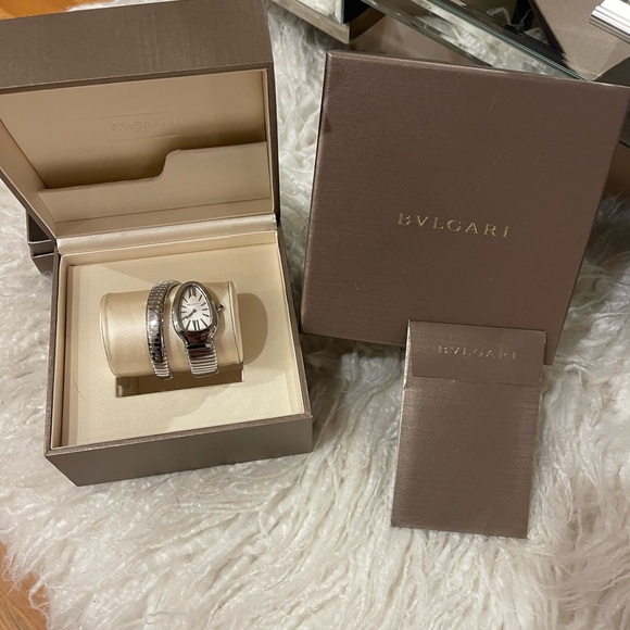 BVLGARI Accessories - BVLGARI Tubogas Serpenti Stainless Steel Watch